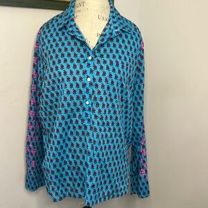 J Crew Peasant Blouse Sz XXL